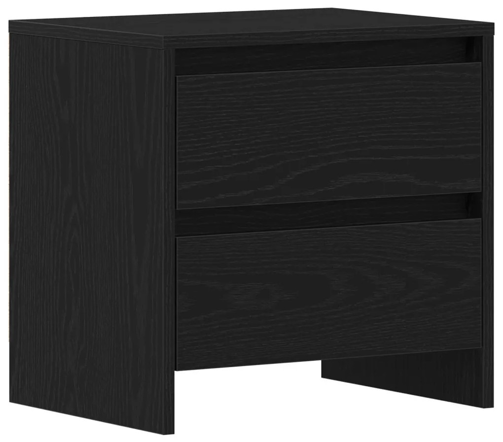 Éjjeli asztal 2 db Fekete tölgy 45x34x44,5 cm Műanyag