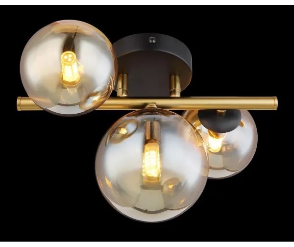 Globo 56135-3W - LED Felületre szerelhető csillár RIHA 3xG9/3,5W/230V réz