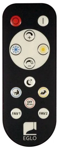 Eglo - Fényerőszabályozható mennyezeti LED lámpatest LED/43W/230V fehér + távirányító