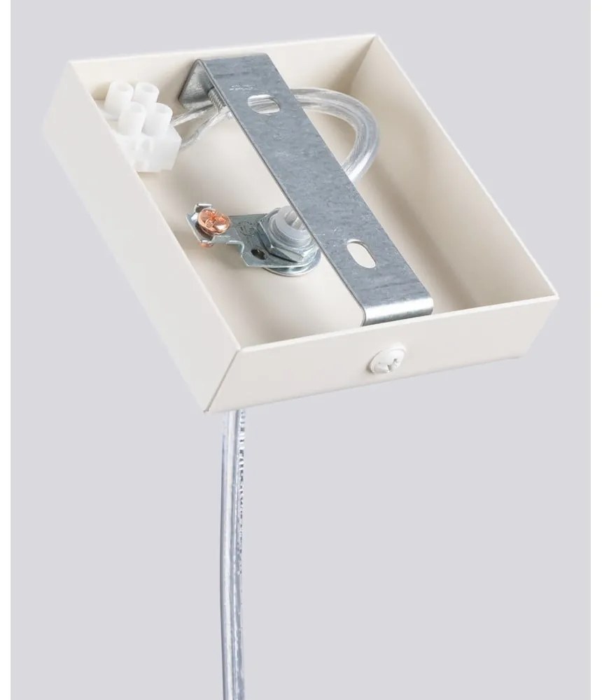 Krémszínű függőlámpa ø 8 cm Castro – Sollux