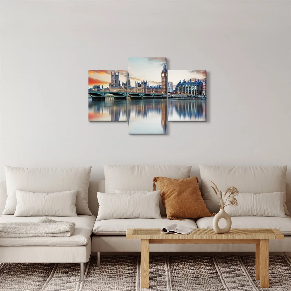 Kép - a Parlament londoni házai (90x60 cm)
