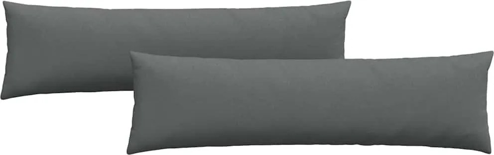 vidaXL Kanapé párnák 2 pcs Sötétszürke 145 x 40 cm szövet