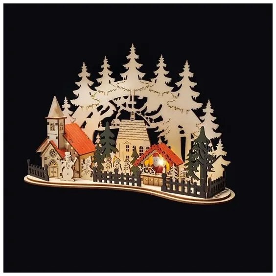 Solight 1V250 - LED Karácsonyi dekoráció LED/2xAAA kisváros