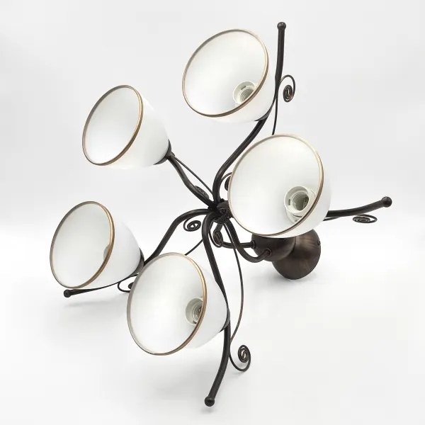 Brilagi - LED Felületre szerelhető csillár ANTICO 5xE27/60W/230V bronz patina