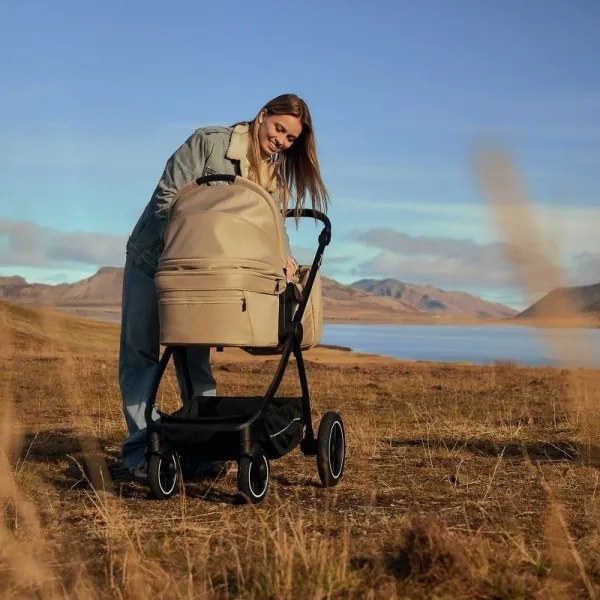 Lionelo - MERIL 3 az 1-ben kombinált babakocsi bézs homok