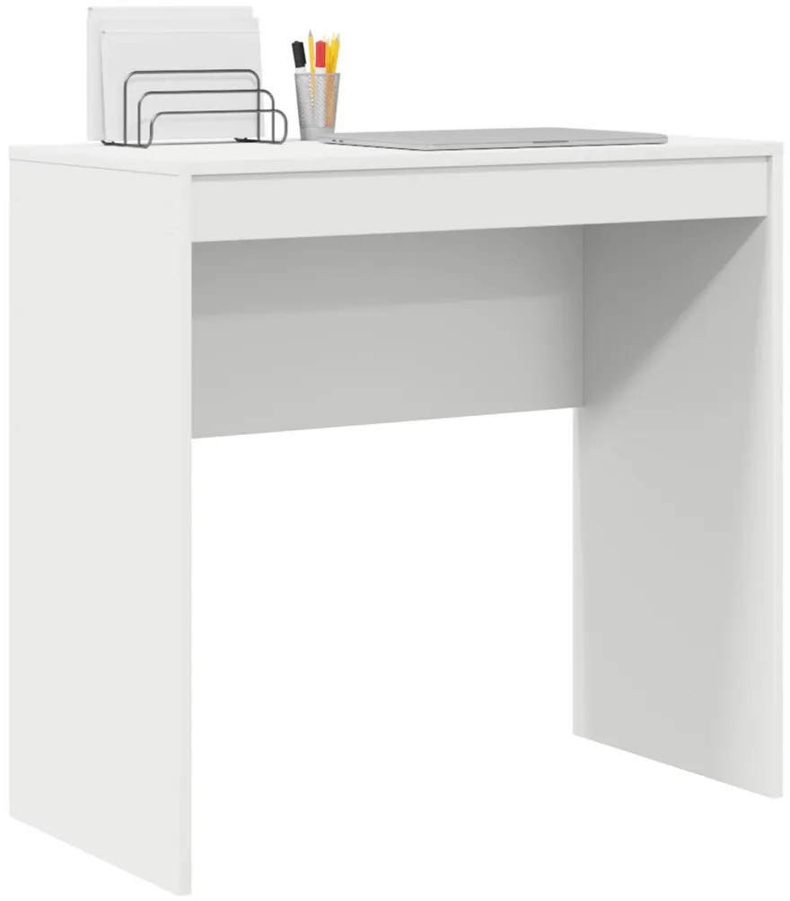 Íróasztal Fehér MDF 80 x 40 x 76 cm Egyszerű Íróasztal