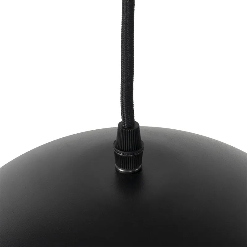 Ipari függőlámpa fekete arannyal 3-lámpás - Magnax