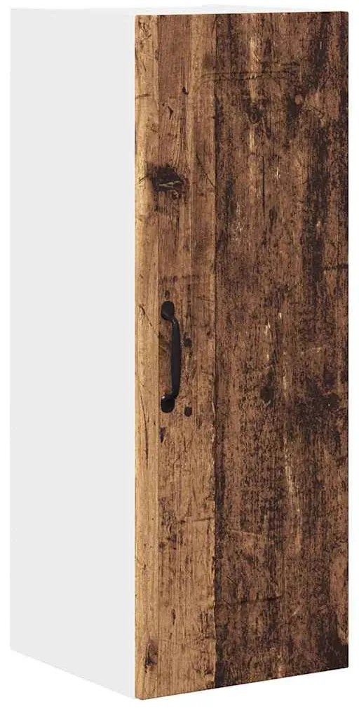 Fali konyhaszekrény 2 pcs Öreg fa 30 x 31 x 80 cm Faanyag
