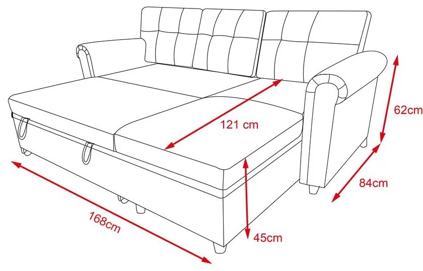 Catini NESTA sarok ülőgarnitúra, szürke