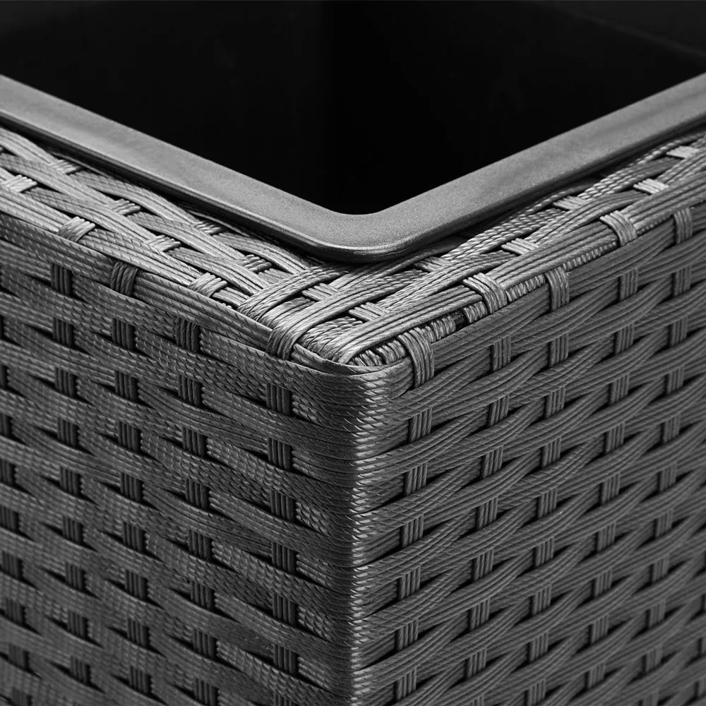 Casaria® Virágtartó 83x30,5x60 cm - fekete