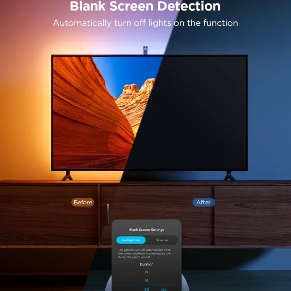 Govee - TV Backlight 3 Lite TV 55-65" SMART LED háttérvilágítás RGBICW Wi-Fi IP67 + távirányító
