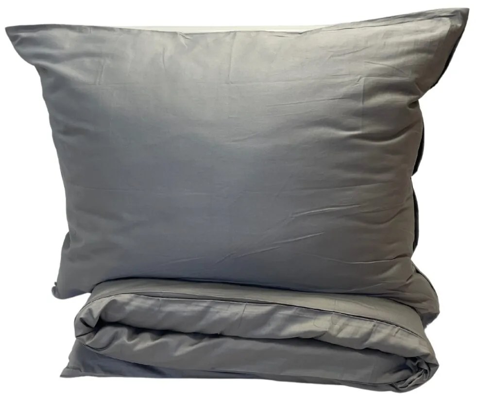 Ágyneműhuzat pamut szatén exclusive Modern szürke 200x140cm+90x70cm TiaHome
