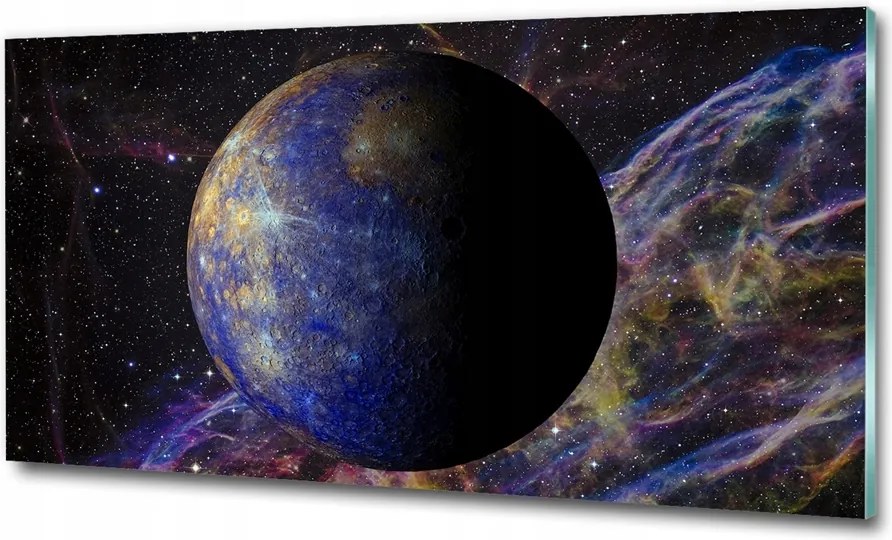 Fotótapéta falra edzett üveg Bolygó 125x50