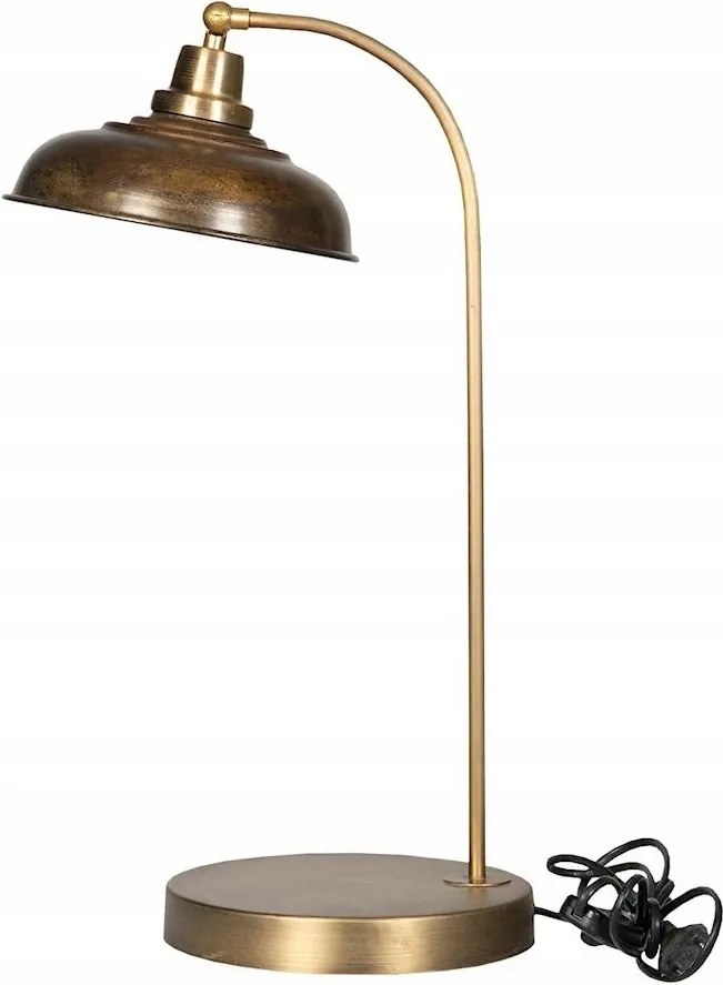 Asztali Lámpa Éjjeli Álló E27 Arany Loft Arany Nappali 52cm