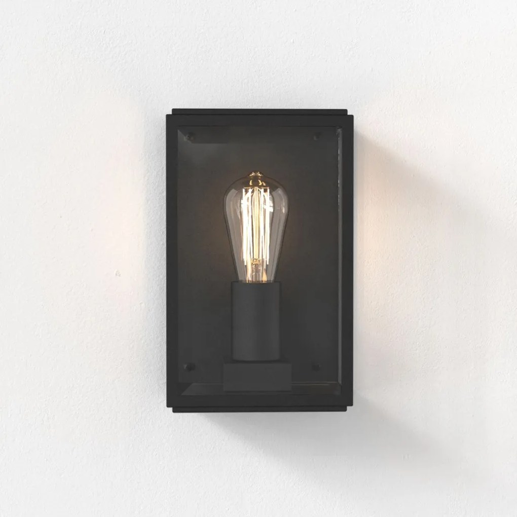 ASTRO LIGHTING 1095041 HOMEFIELD Klasszikus Kültéri Fali Lámpa Fekete Struktúra E27 IP44