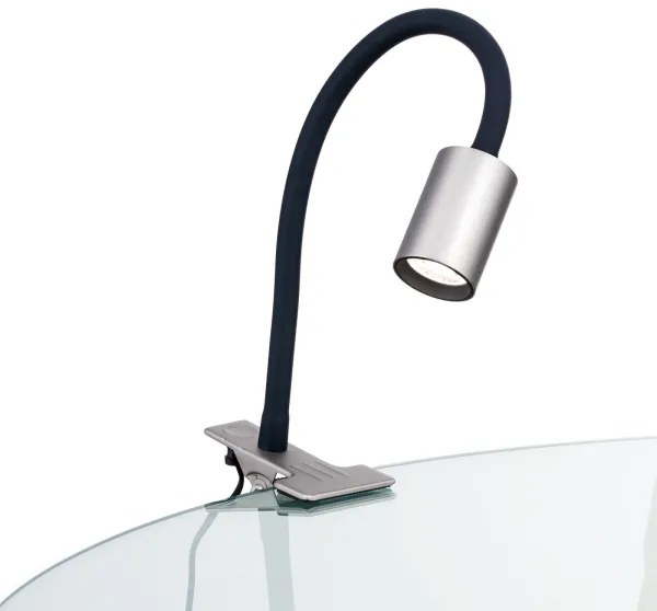 Orion Str 10-489- LED Rugalmas asztali lámpa klipsszel KURT LED/5W/230V ezüst