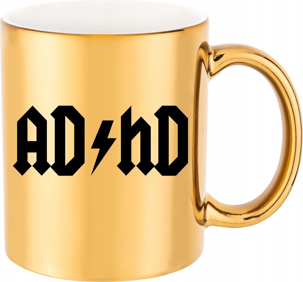 Arany Bögre Adhd Acdc vicces Ajándék Születésnapra Csomagolás