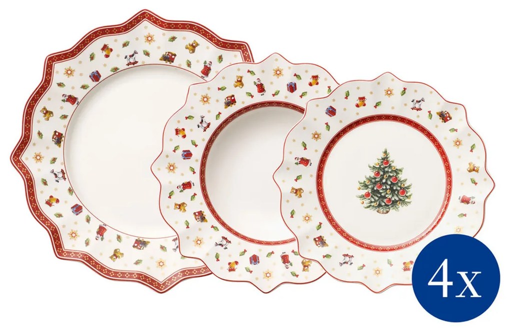 Karácsonyi tányér szett Toy's Delight, 12 db. - Villeroy & Boch
