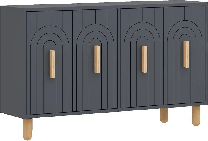 Tiger komód, antracit, 120 cm