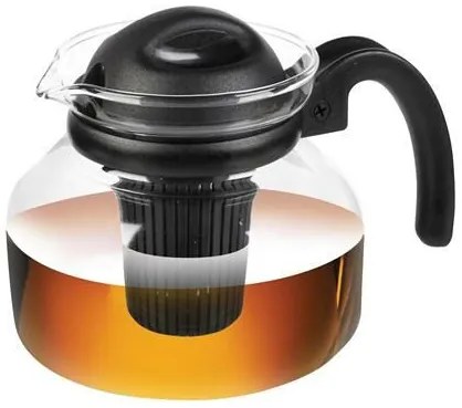 Hőálló kancsó szűrővel, 1,5 l, Teapot, vegyes színek (KHKE053)