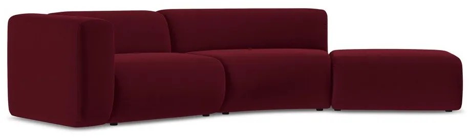 Borvörös bársony heverő (jobb oldali) Ekahi – Makamii