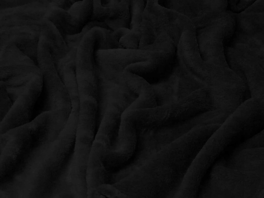 Puha Fekete Takaró 150x200 Fekete