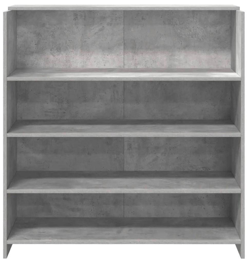recepciós pult betonszürke 100x50x103,5 cm szerelt fa