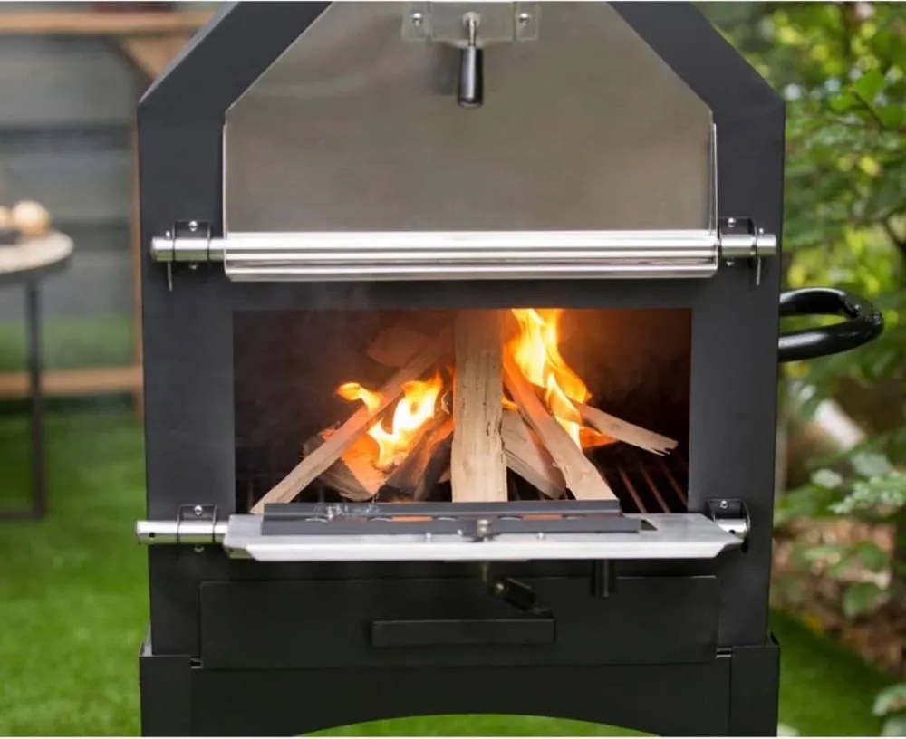 ITALIA Multifunkciós kerti grill, füstölő, pizzakemence