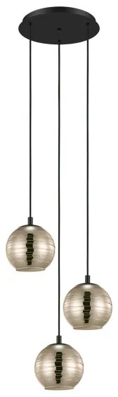 Eglo 39685 - Csillár zsinóron LEMORIETA 3xE27/40W/230V