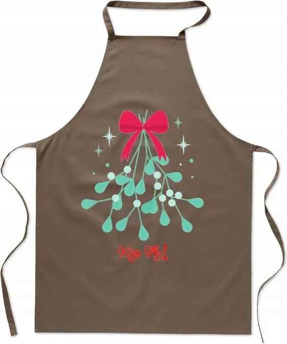 Karácsonyi Fagyöngy Konyhai Kötény Kiss Me