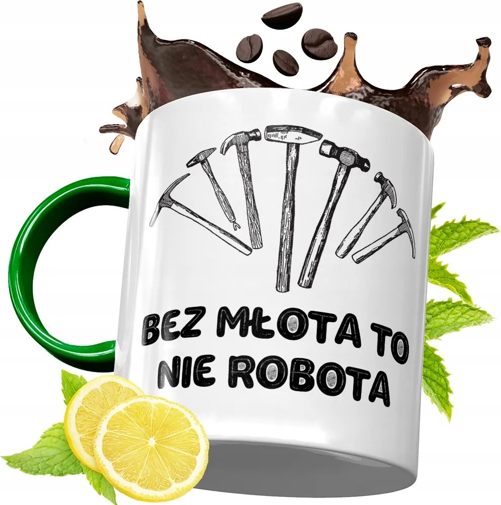 Zöld Bögre Építőknek Születésnapra Ajándék fényképes nyomtatással