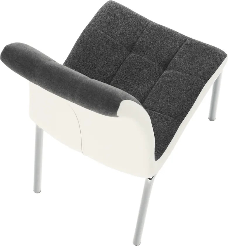 Étkezőszék, sötétszürke/fehér, GERDA New