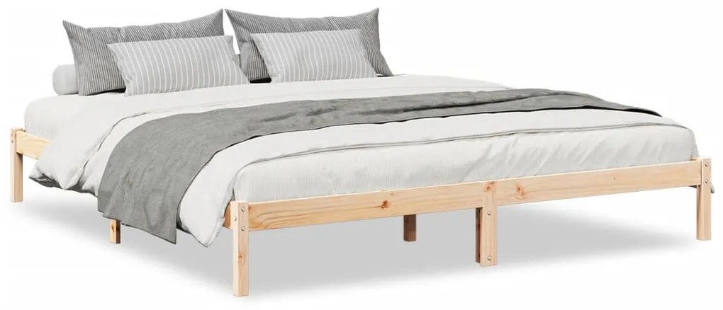 tömör fenyőfa extra hosszú ágykeret matrac nélkül 180 x 210 cm
