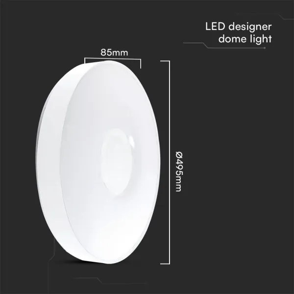 LED Dimmelhető mennyezeti lámpa LED/60W/230V 3000-6500K 49,5 cm fehér + távirányító