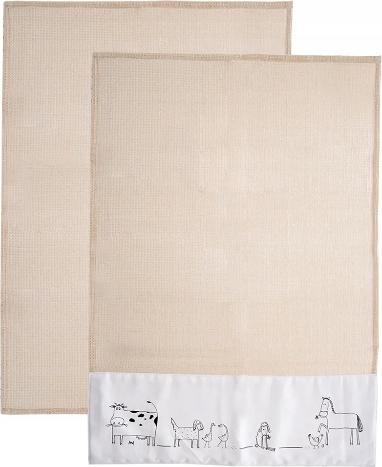 Pamut konyhai törlőkendő 70 x 50 cm 2 db Orion Magas nedvszívó képesség