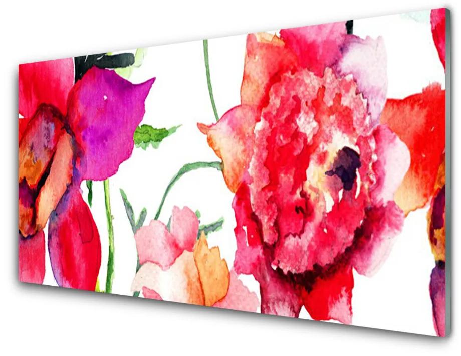 Akrilkép Art virágok 140x70 cm