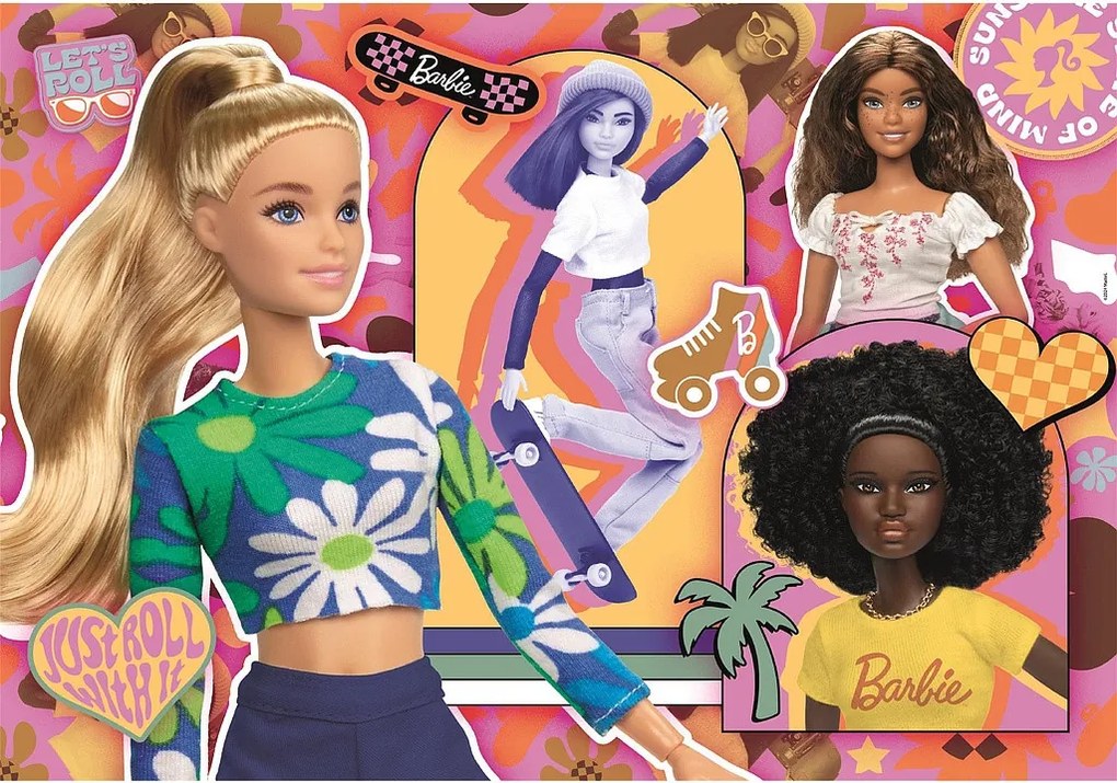 Barbie Skateboard 104 db-os puzzle Clementoni