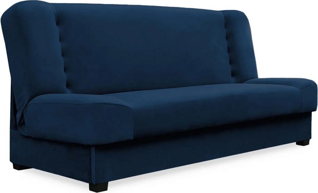 Wersalka Rozkładana PIANO Granatowa Welurowa