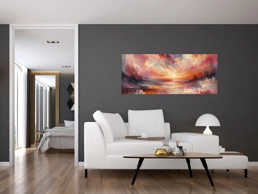 Kép - Festett alkonyat (120x50 cm)