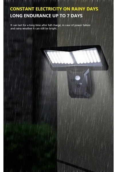 Immax 08482L-LED Napelemes érzékelős fali lámpa LED/2,6W/5,5V IP65 fekete