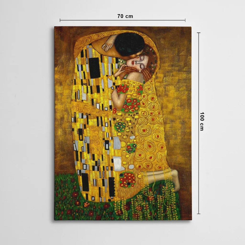 WY94 Gustav Klimt A csók vászonkép, 70 x 100 cm
