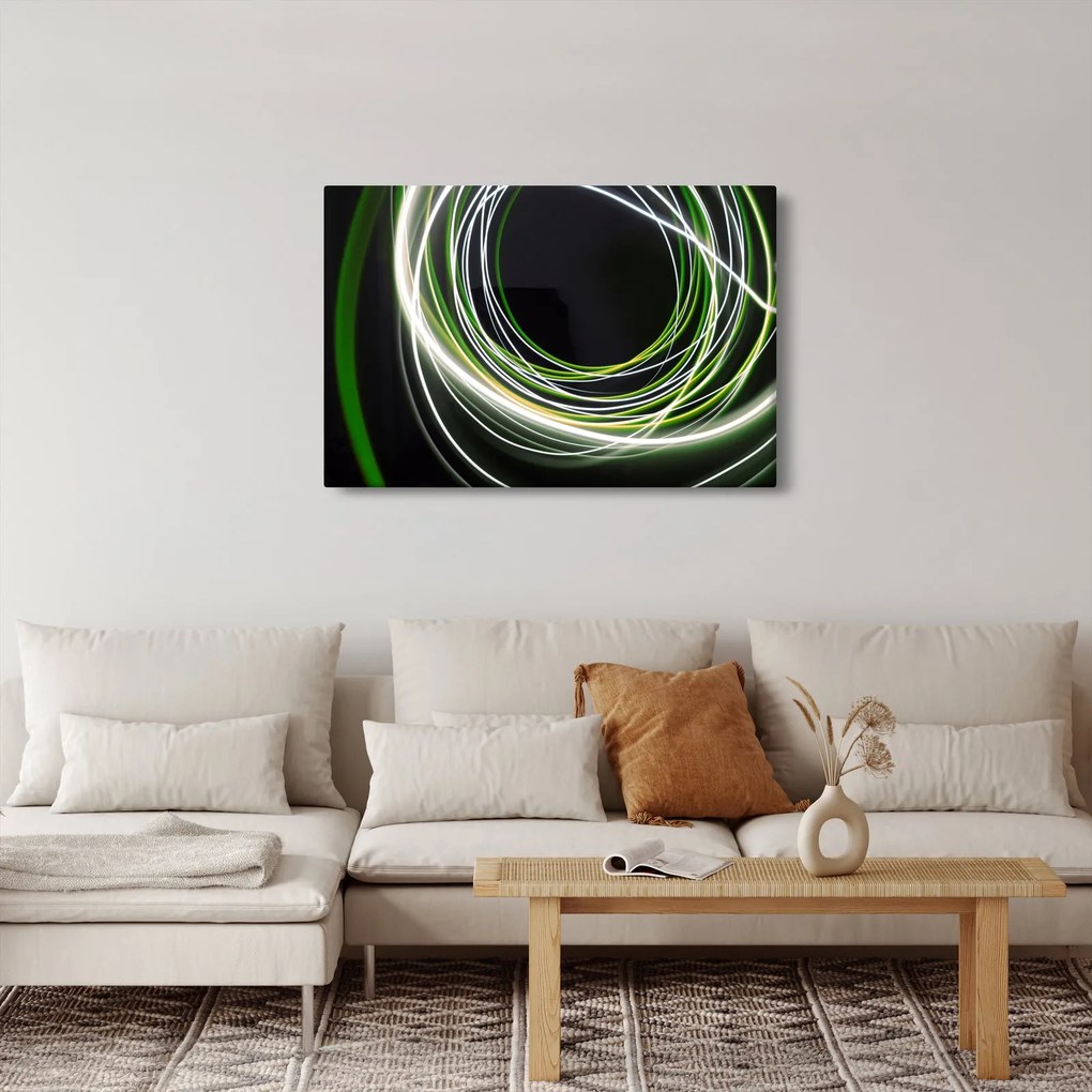 Kép zöld vonalak (90x60 cm)