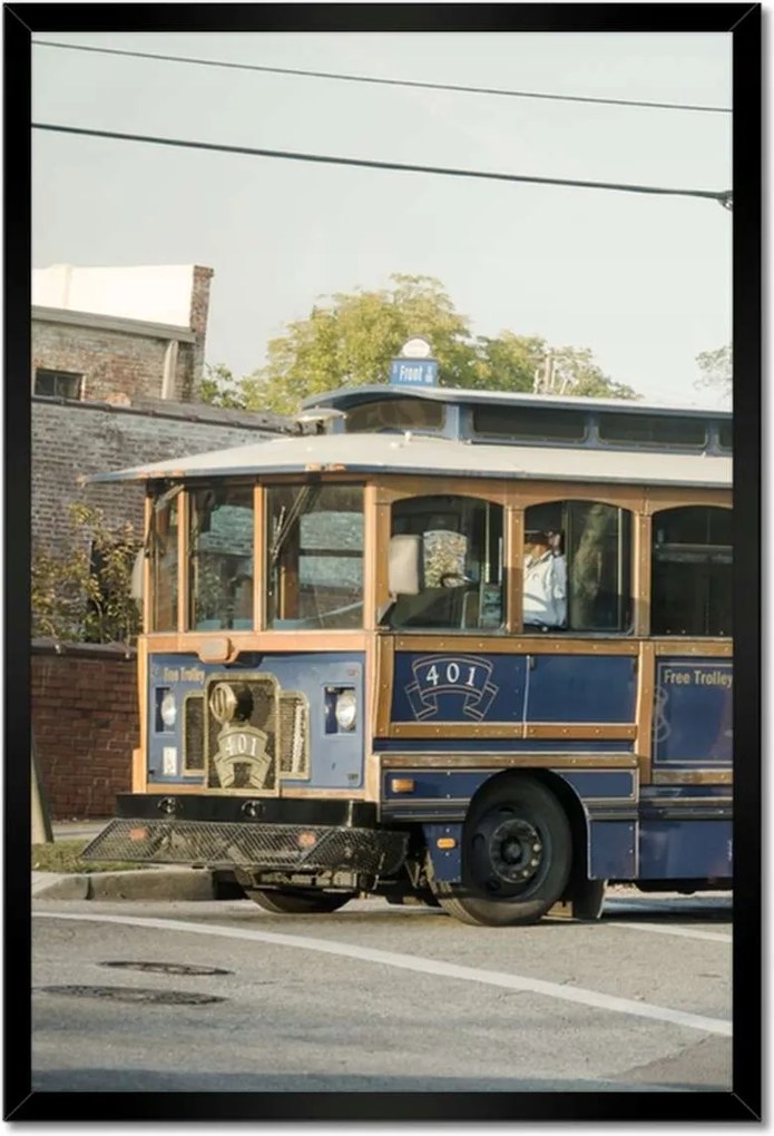 Poszterek keretben 40x60 Antik Trolleybus
