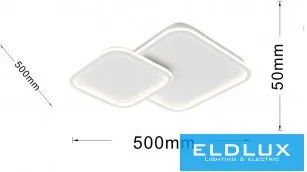 UNIVERSO mennyezeti lámpa 60w 4800lm CCT 500×500×50mm IP20 fehér