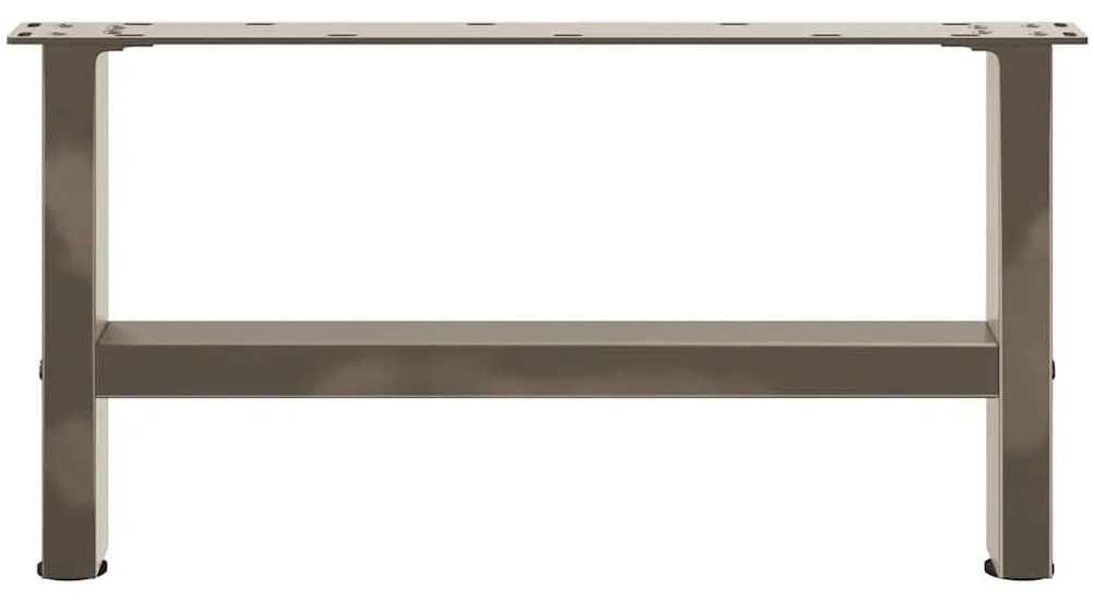 2 db natúr acél dohányzóasztal láb 60 x (30-31) cm acél