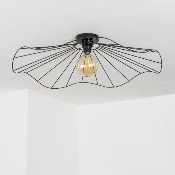 Brilagi - LED felületre szerelhető csillár CERIA WIRE 1xE27/40W/230V Ø80 cm fekete