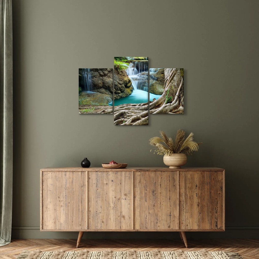 Kép - Folyó vízesésekkel (90x60 cm)