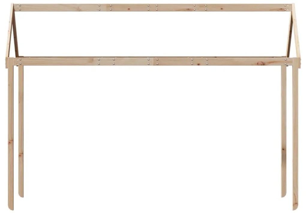 tömör fenyőfa gyerekágytető 207 x 80,5 x 151,5 cm