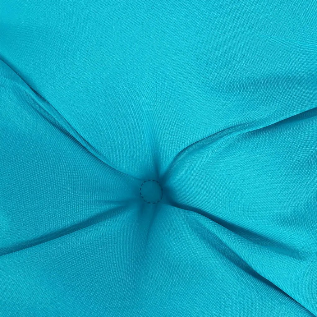 2 db türkizkék szövet kerti padpárna 150 x 50 x 7 cm