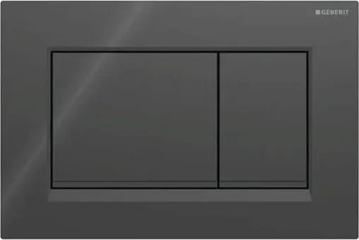 Geberit 115.883.DW.1 - Sigma30 öblítő nyomólap 24,6x16,4 cm fekete